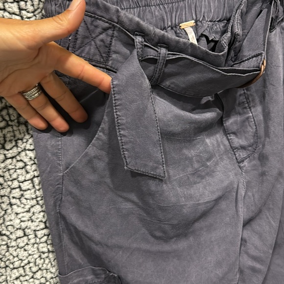 Free People Summers Over Soft Cargo Pants charcoal 4 - Picture 8 of 14